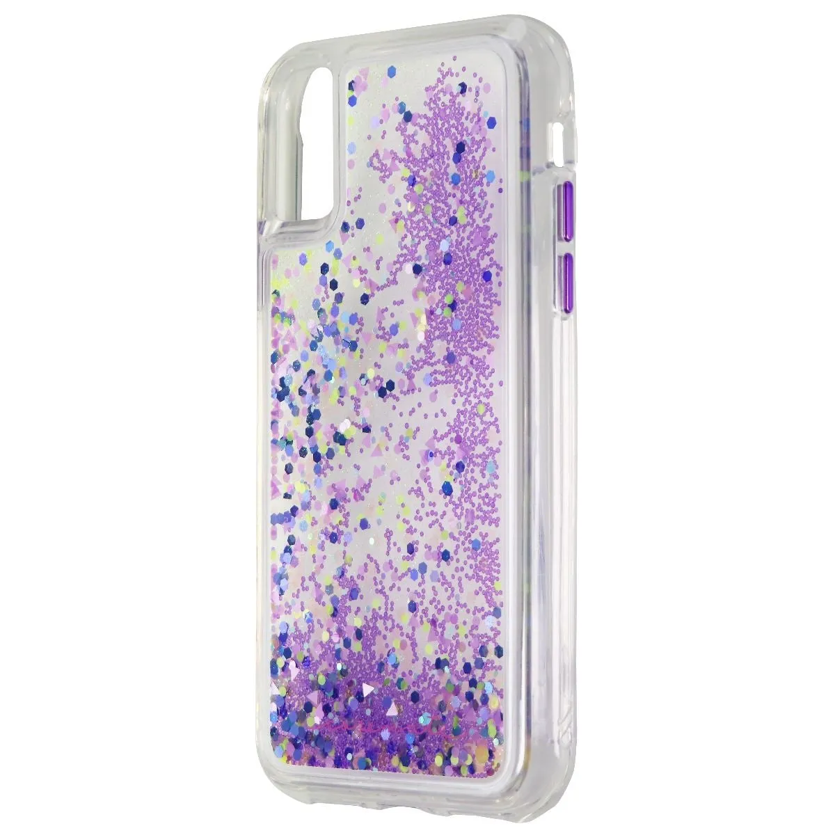 Case-Mate Glow Waterfall Case for Apple iPhone XS / X - Purple Glow Durable Surface