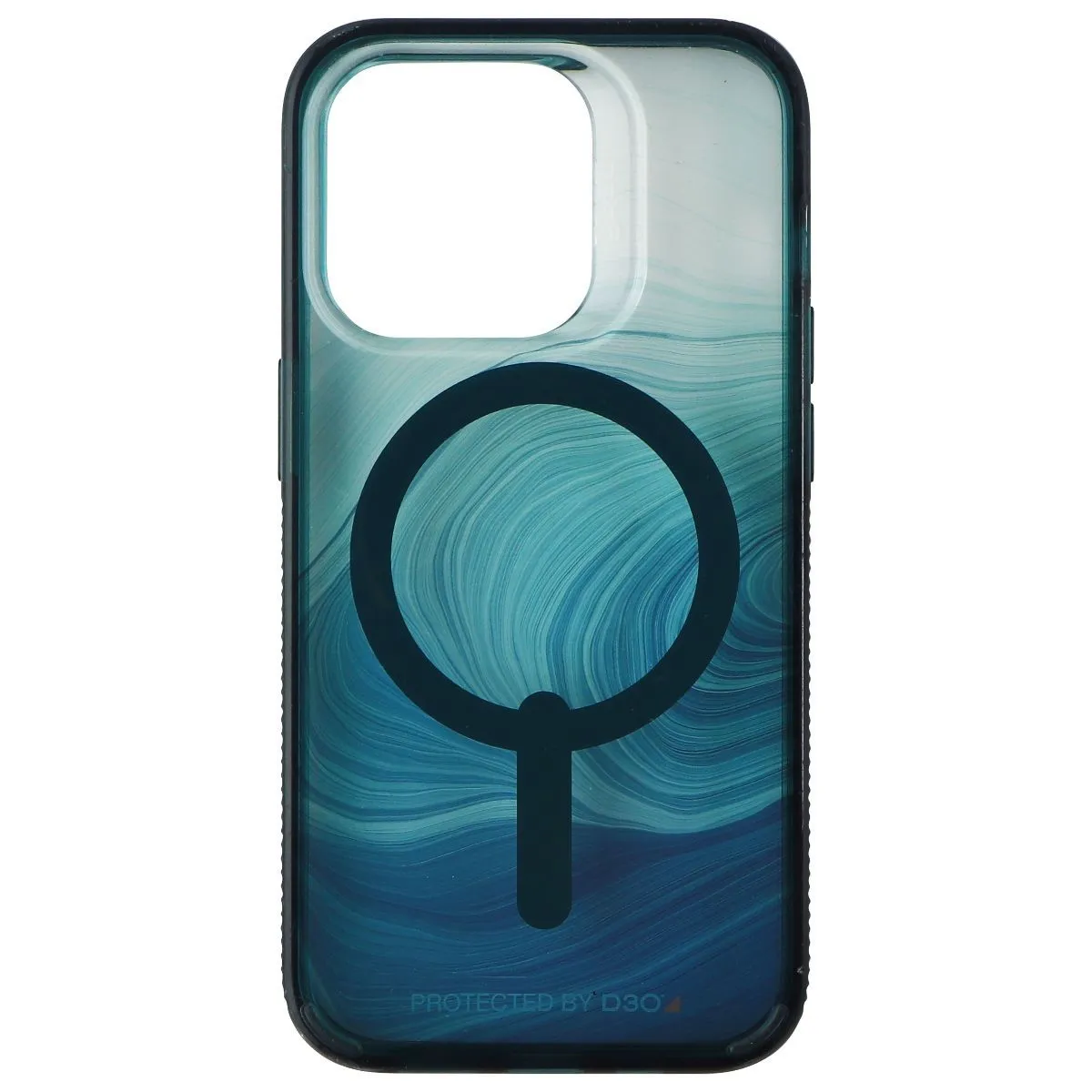 Soft Edge Detail ZAGG Gear4 Milan Snap Case for MagSafe for iPhone 14 Pro - Green Swirl