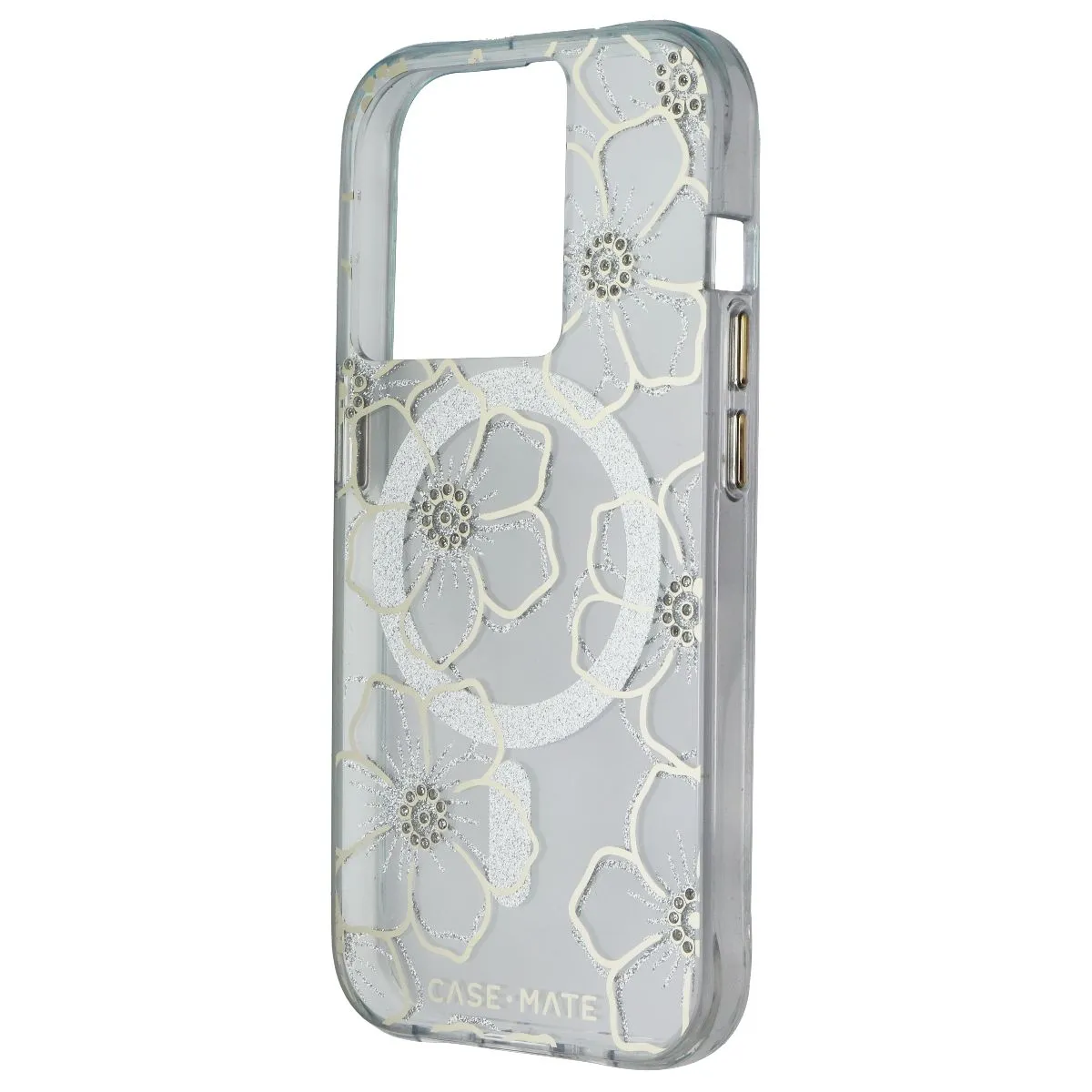 Polished Finish Case-Mate Hard Case for MagSafe for Apple iPhone 15 Pro - Floral Gems