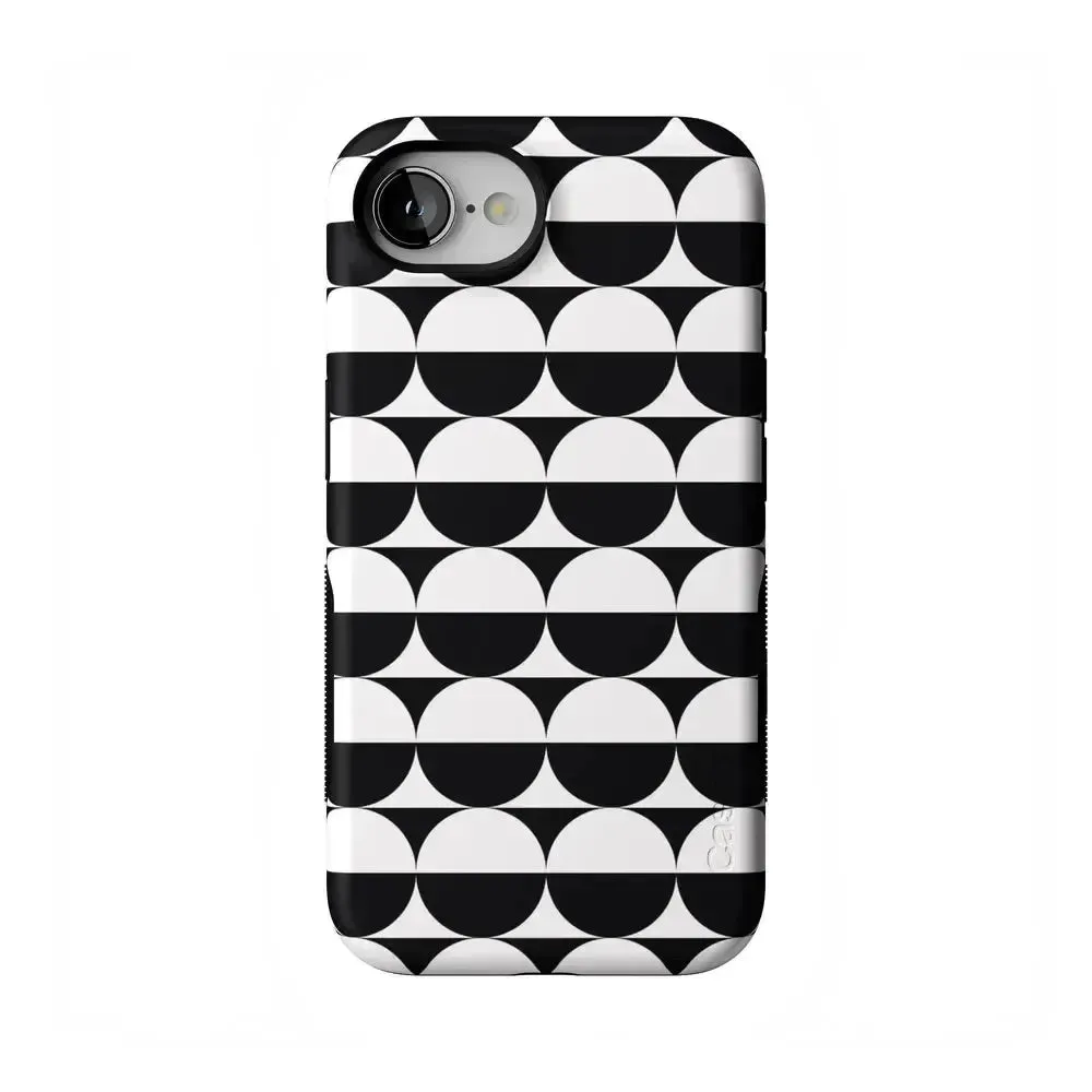 Stylish Layer Texture Protective Corners Half Moon | High Contrast Design Case