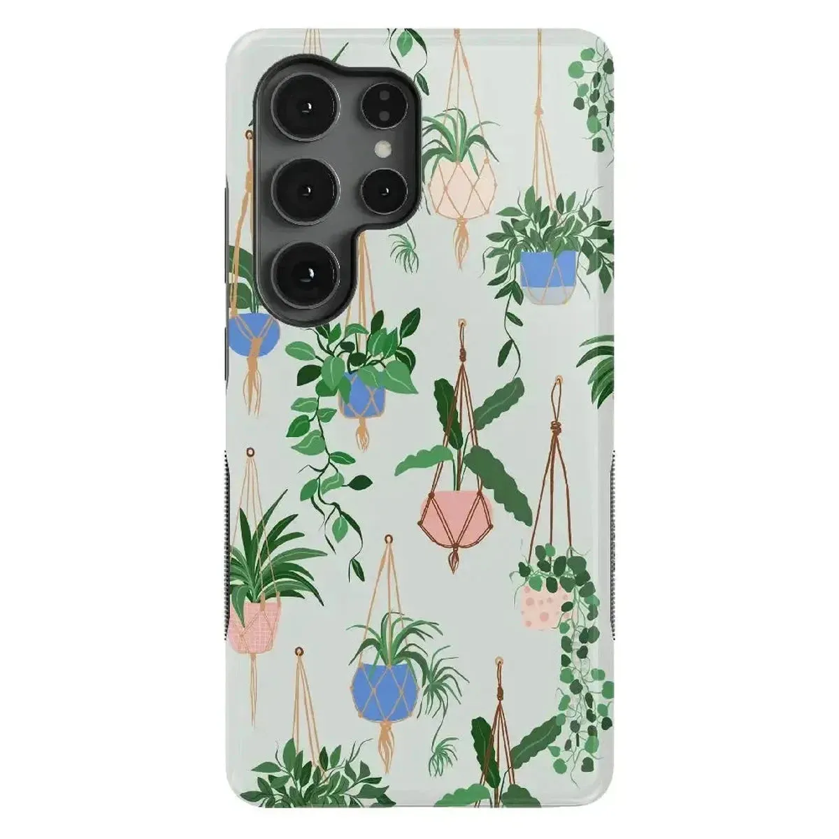 Hanging Around | Potted Plants Floral Samsung Case Compact Protection Minimal Frame