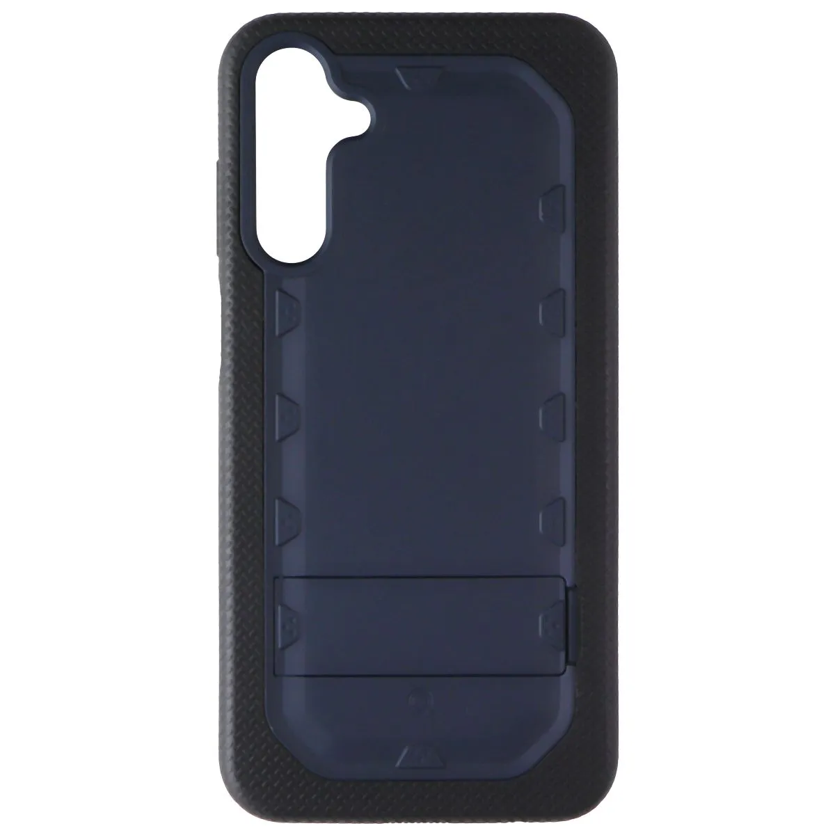 Rugged Frame Raised Edges Quikcell Grand Advocate Two-Layer Case for Samsung Galaxy A15 5G - Navy Blue