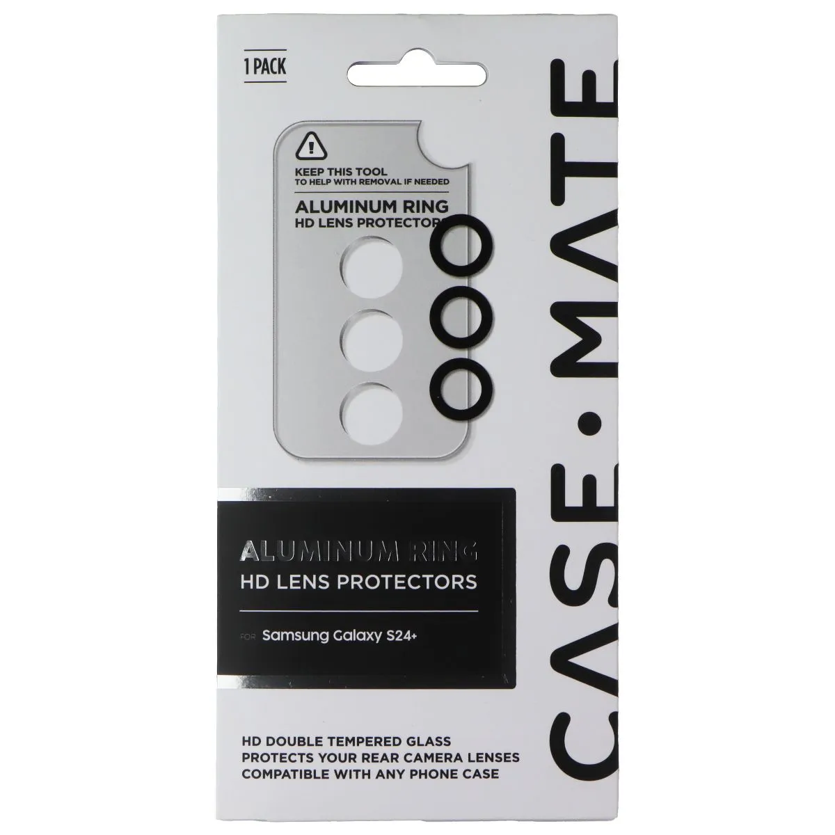 Case-Mate Aluminum Ring HD Lens Protectors for Samsung Galaxy S24  Total Screen Coverage family device protection
