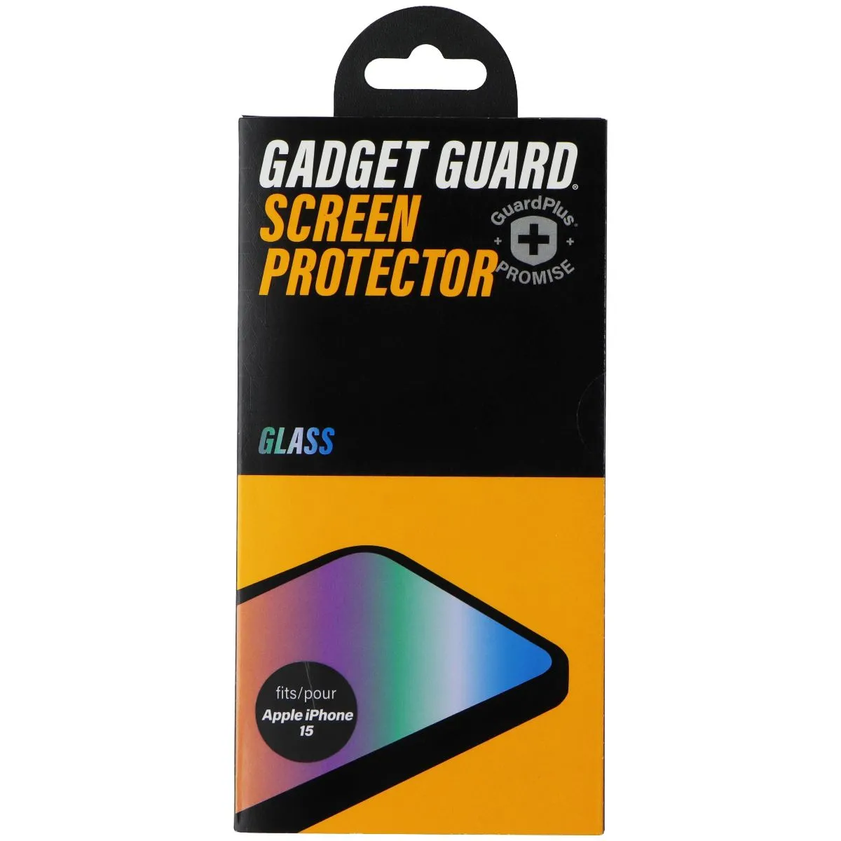 Gadget Guard - Glass Screen Protector for Apple iPhone 15 Smartphone - Clear Impact absorption