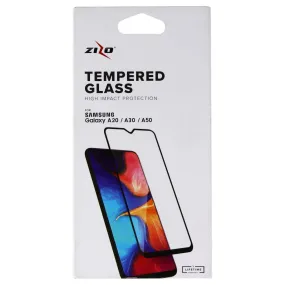 ZIZO Tempered Glass Screen Protector for Samsung Galaxy A20 - Clear / Black Trim Screen Safety Elite Screen Protector Elite