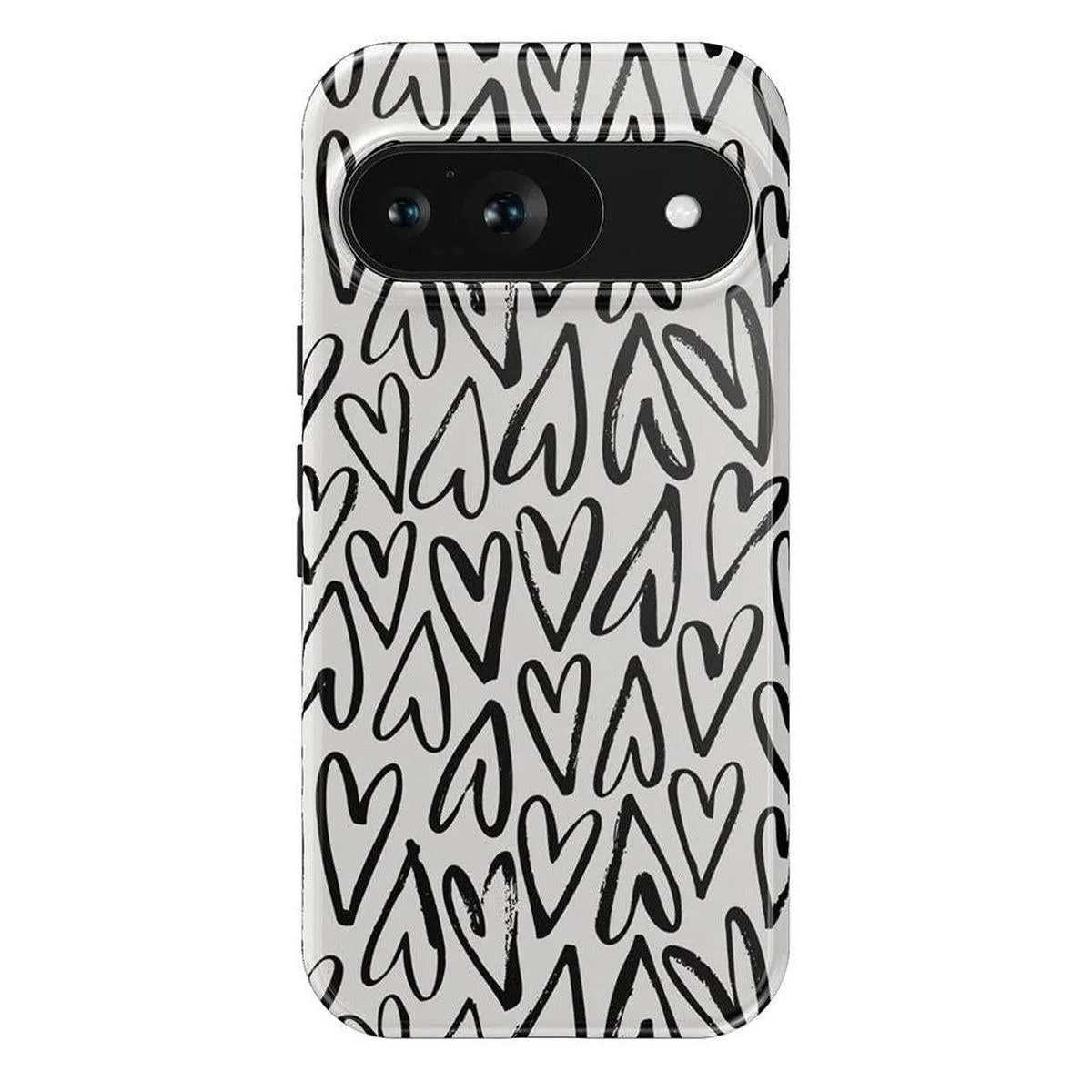 Edge Protection Smooth Texture Heart Throb | Endless Hearts Google Pixel Case