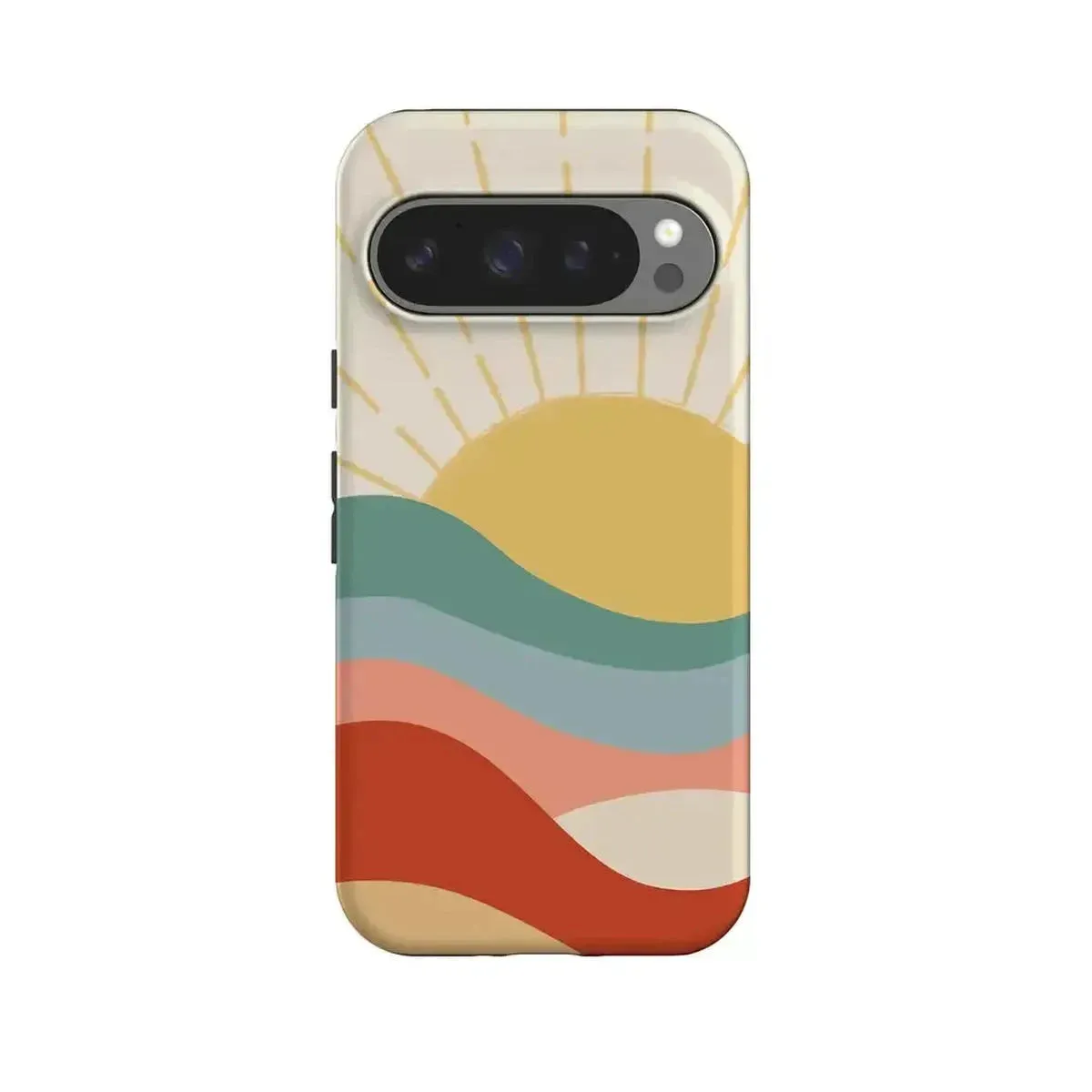 Stylish Color Here Comes the Sun | Colorblock Sunset Google Pixel Case