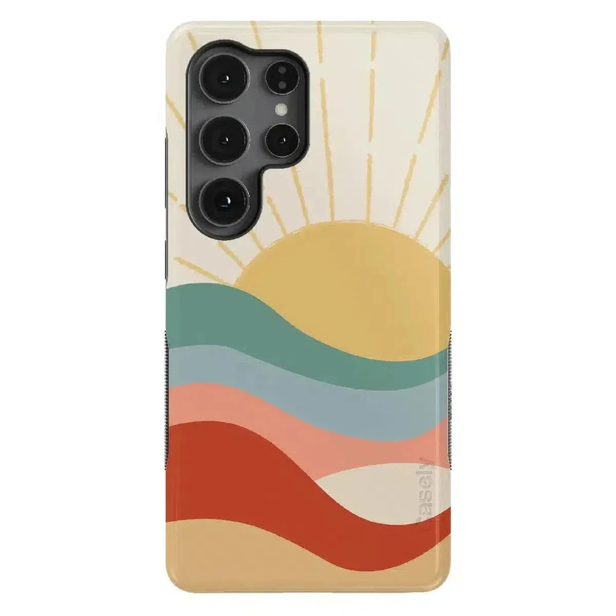 Textured Grip Here Comes the Sun | Colorblock Sunset Samsung Case
