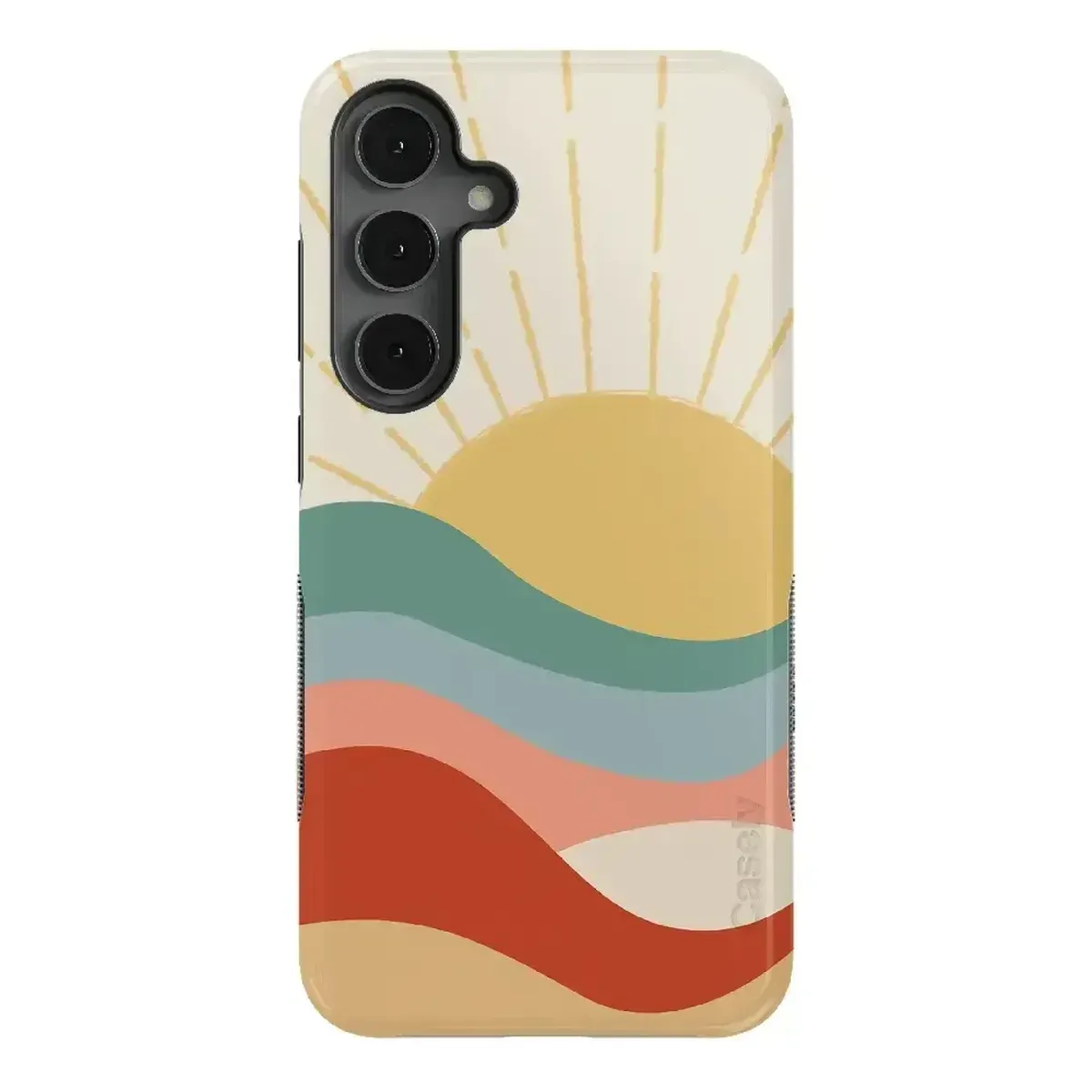 Here Comes the Sun | Colorblock Sunset Samsung Case Bold colors