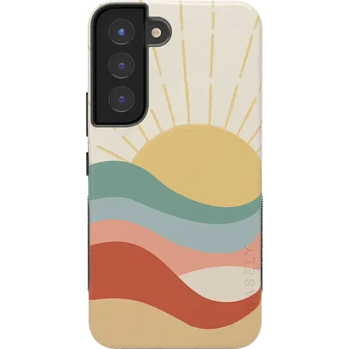 Here Comes the Sun | Colorblock Sunset Samsung Case Premium Quality