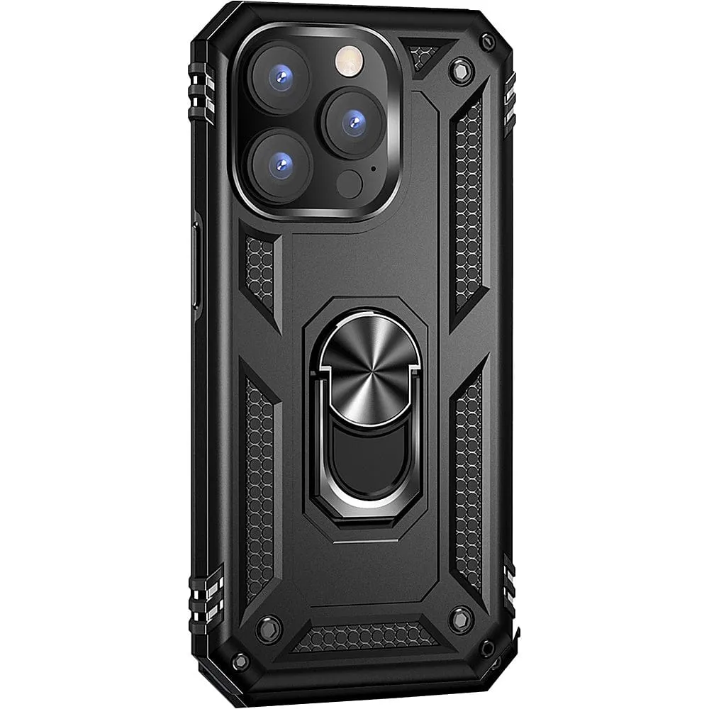 Matte Feel Hybrid Shield Raider Series Heavy-Duty Belt Clip Case - iPhone 14 Pro - CP00343