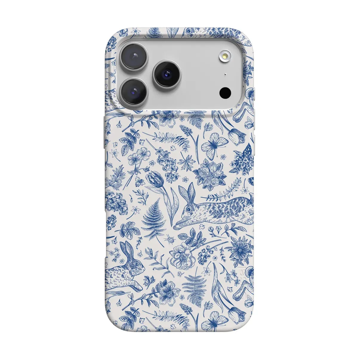 Slim Texture Trendy Aesthetic Hop & Bloom | Bunny Toile Case