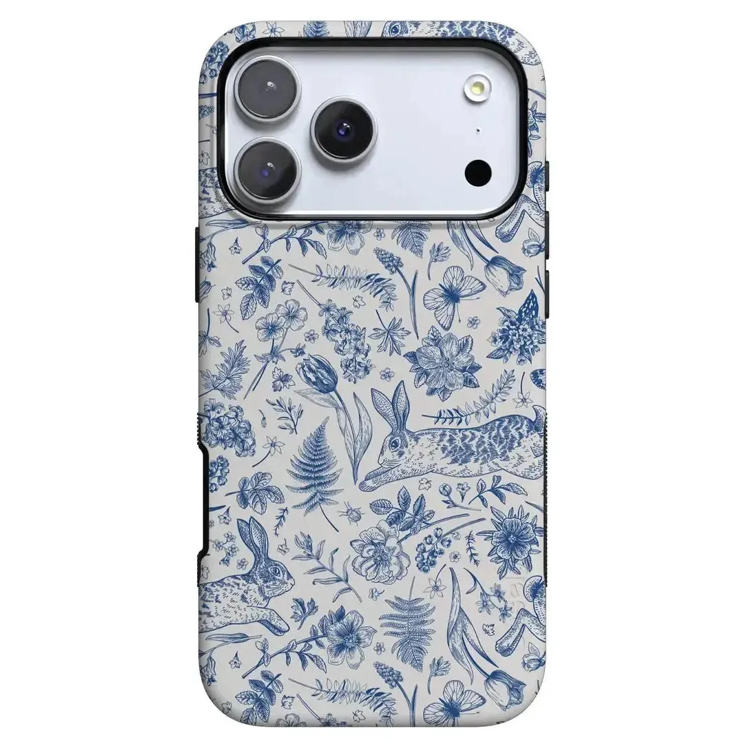 Transparent Shell Hop & Bloom | Bunny Toile Case