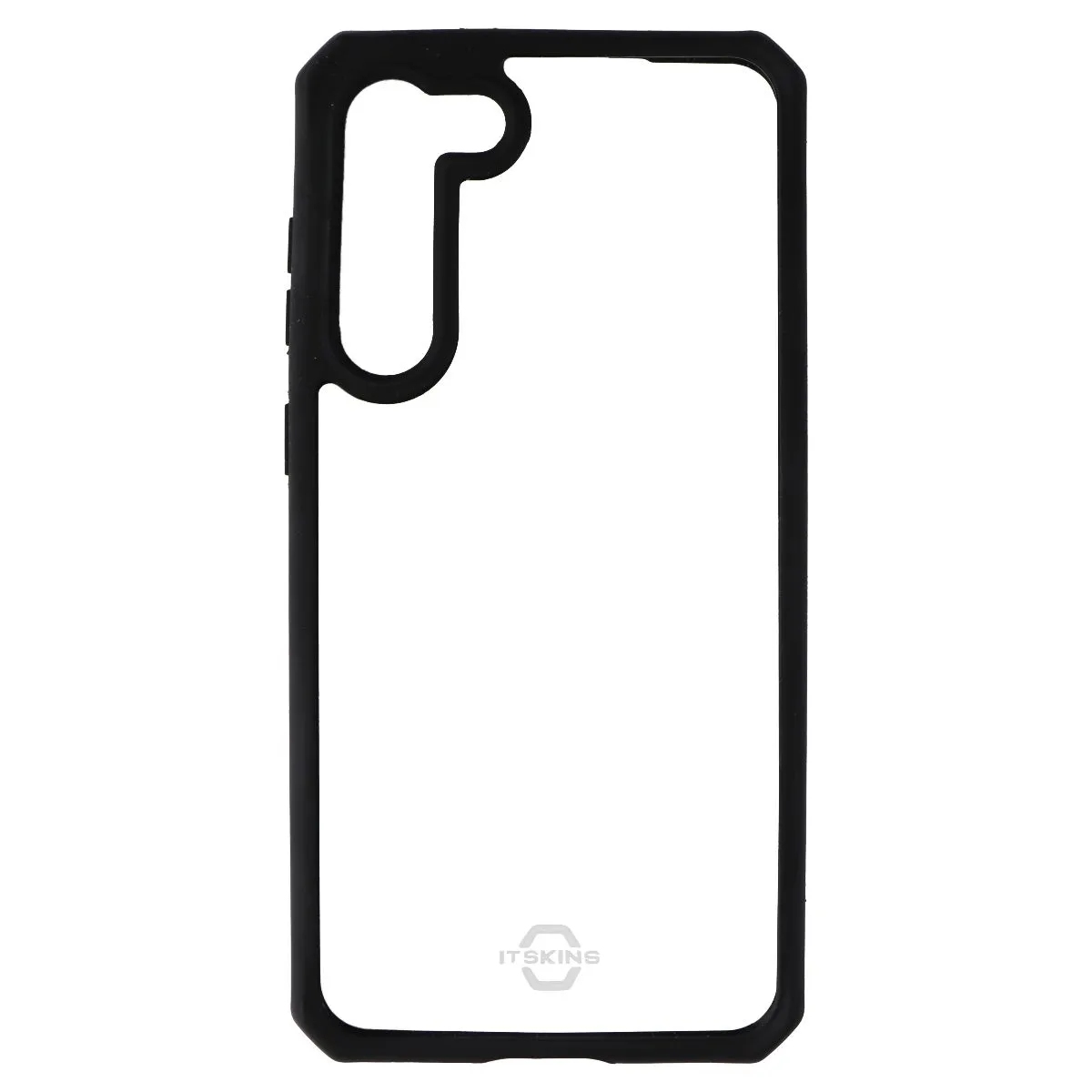 Itskins Hybrid_R Case for Samsung Galaxy S23  Clear / Black Elegant Pattern Design