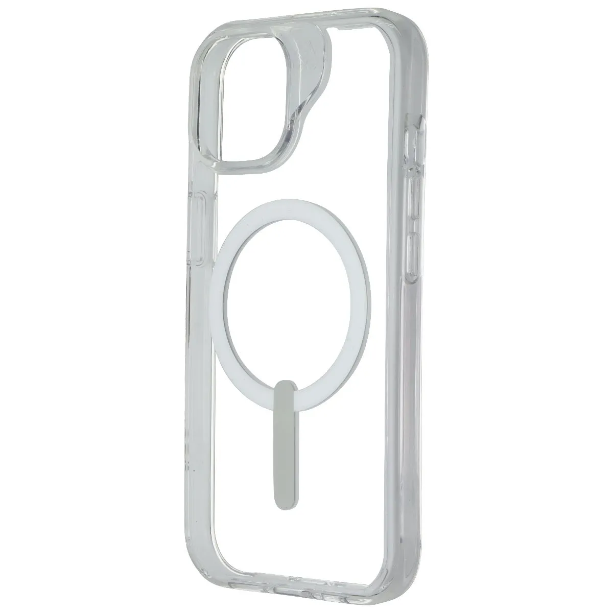 Luxury Texture Finish Zagg Crystal Palace Snap Case with MagSafe for Apple iPhone 15 - Clear/White