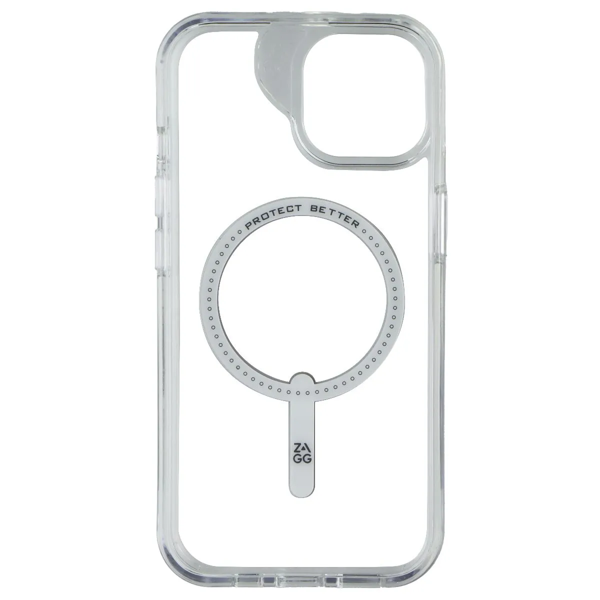 Matte Finish Zagg Crystal Palace Snap Case with MagSafe for Apple iPhone 15 - Clear/White