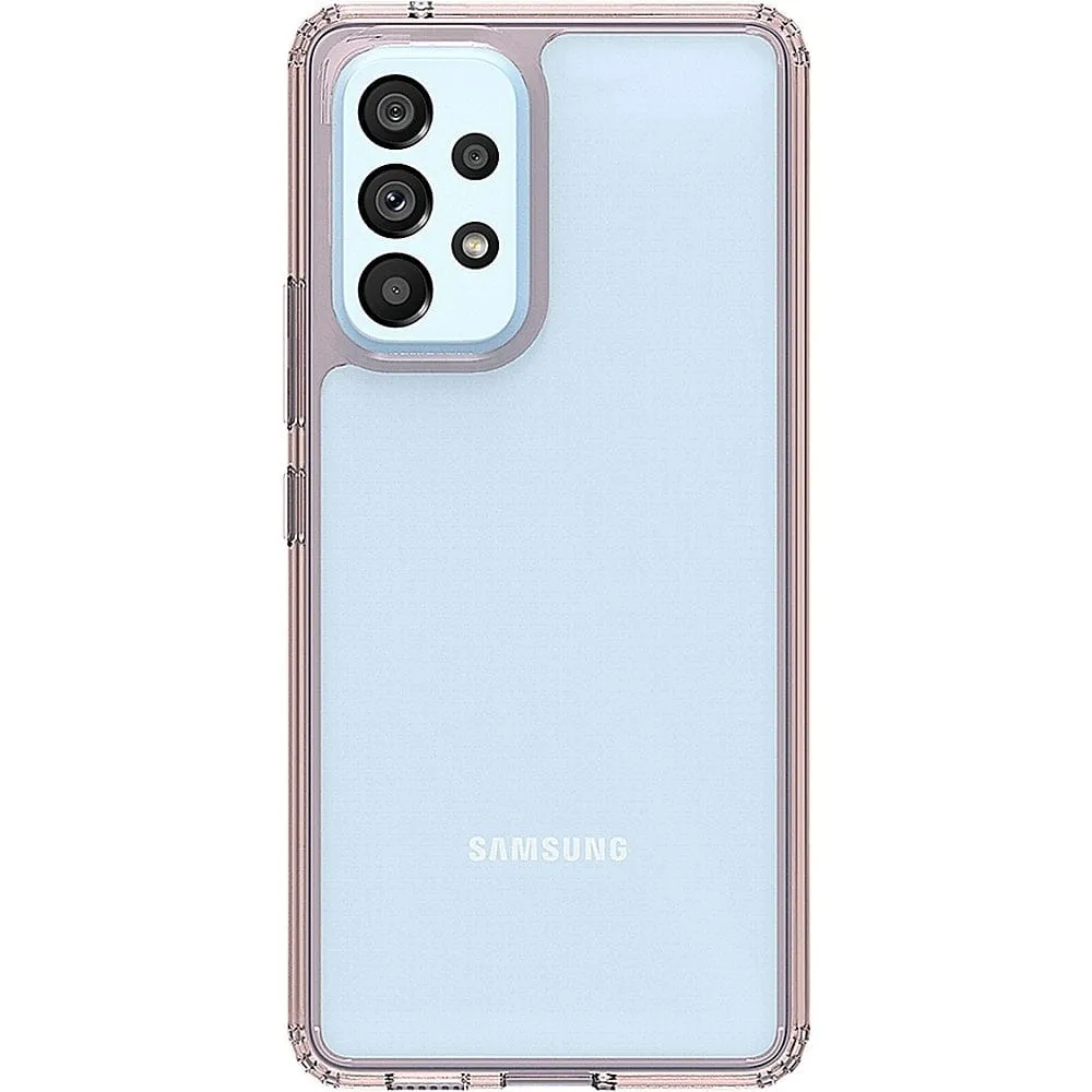 Hybrid-Flex Hard Shell Case for Samsung Galaxy A53 5G - Clear/Rose Gold Ultra light Water Resistant
