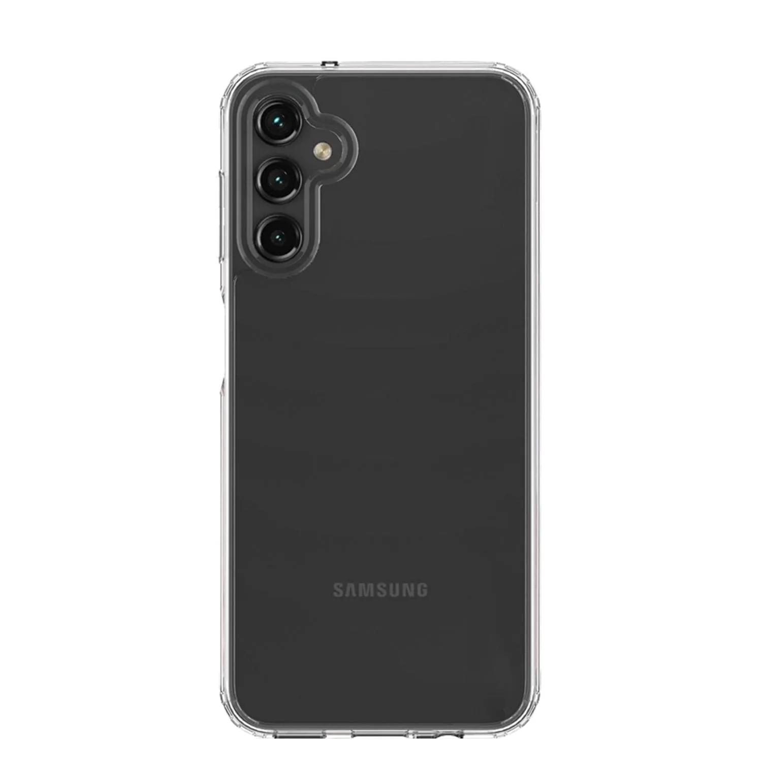 Elegant Texture Layer Clear Surface Hybrid-Flex Hard Shell Clear Case - Samsung Galaxy A14 5G