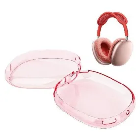 Hybrid-Flex Transparent Pink Case - Apple AirPods Max Creative Rubber Organizer