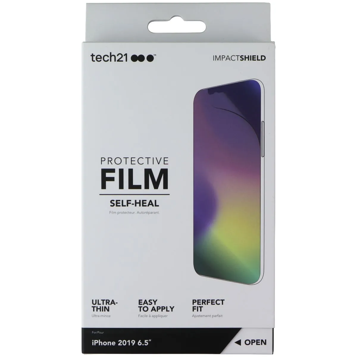 Tech21 Protective FILM Self-Heal Screen Protector for iPhone 11 Pro Max - Clear Modern Finish Trendy Layer