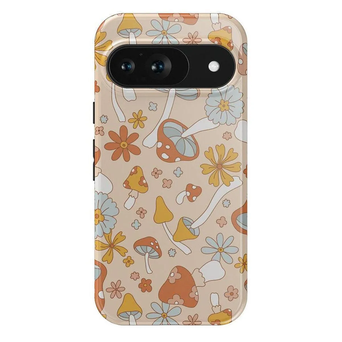 Mushroom Magic | Retro Floral Google Pixel Case clean design