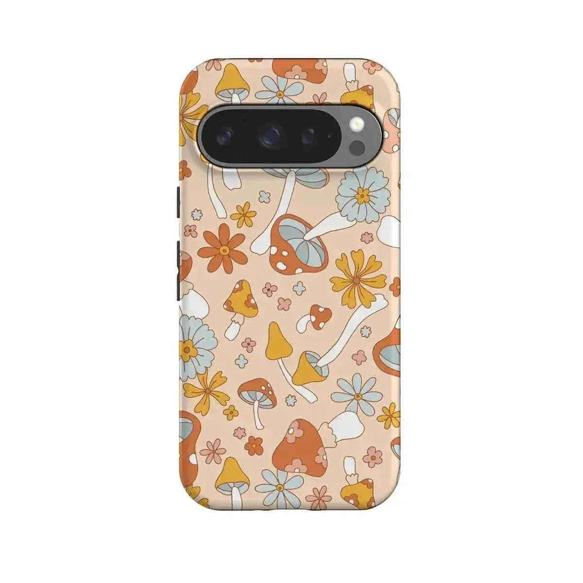 Polished Layer Anti Slip Mushroom Magic | Retro Floral Google Pixel Case