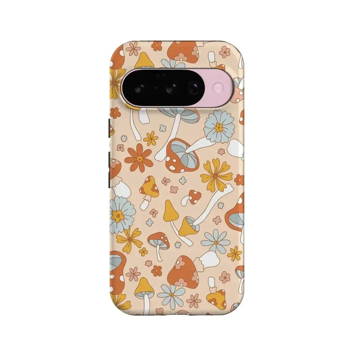 Mushroom Magic | Retro Floral Google Pixel Case Durable Detail Soft Touching