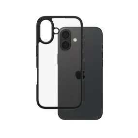 CARE by PanzerGlass? Urban Combat Case Transparent w. Black Frame iPhone 16 Daily Style