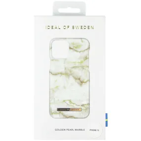 iDeal of Sweden Hard Case for Apple iPhone 13 - Golden Pearl Marble Magnetic Mount anti dust