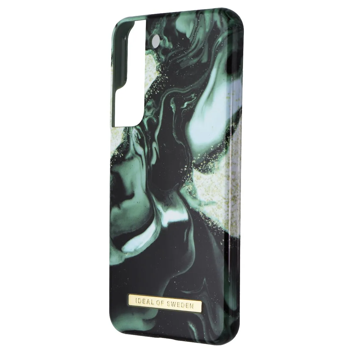 iDeal of Sweden Printed Case for Samsung Galaxy S22 - Golden Olive Marble Hybrid Edge