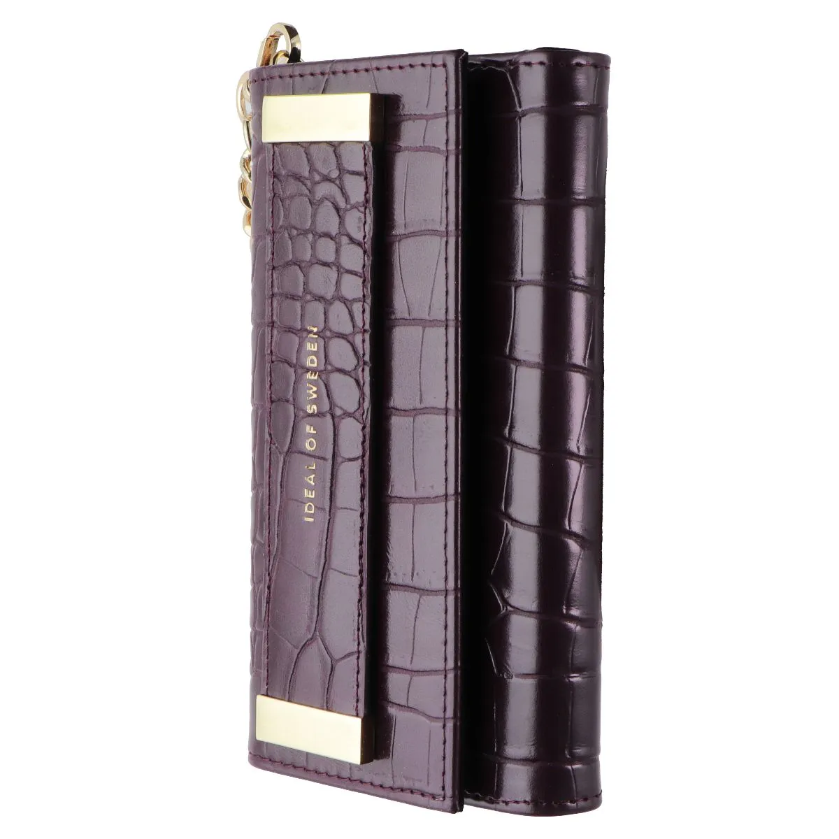 Hard Shell Premium Craft iDeal of Sweden Studio Clutch Wallet Case for Apple iPhone 12/12 Pro - Plum