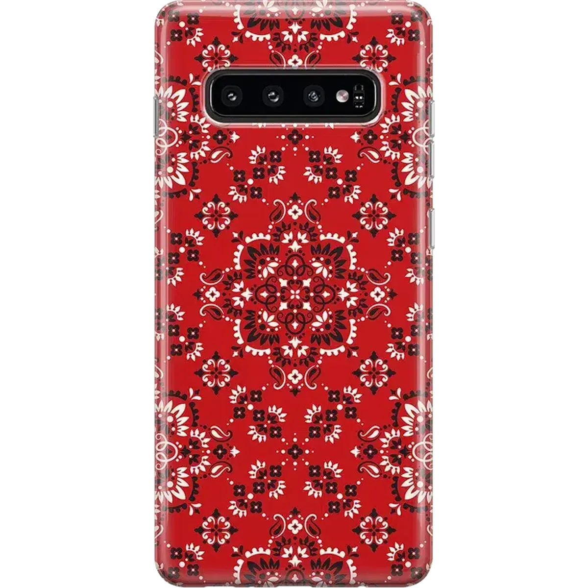 I'm with the Band | Red Bandana Print Samsung Case Luxury Surface Layer Comfort Pattern Texture