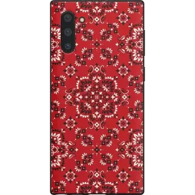 I'm with the Band | Red Bandana Print Samsung Case Polished Texture Trendy Texture