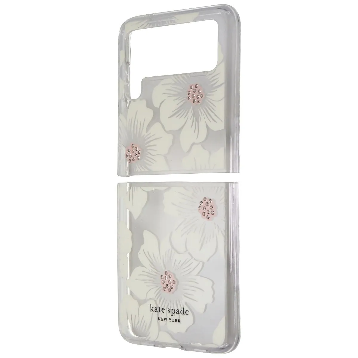 Kate Spade Protective Hardshell Case for Galaxy Z Flip3 5G - Hollyhock/Clear Durable Protection Layer