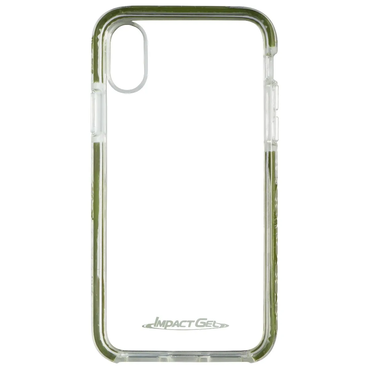 Impact Gel Crusader Lite Series Case for Apple iPhone Xs/X - Green / Clear Pocket Ready Compact Shape