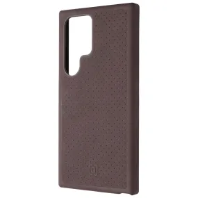 Incipio Cru. Protective Case for Samsung Galaxy S24 Ultra - Brown Leather metal frame