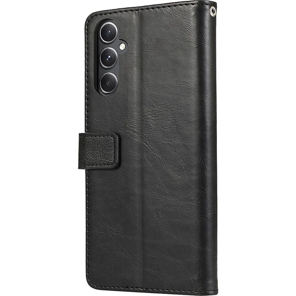 Everyday Style Indy Series Genuine Leather Wallet Case - Samsung Galaxy S23 FE