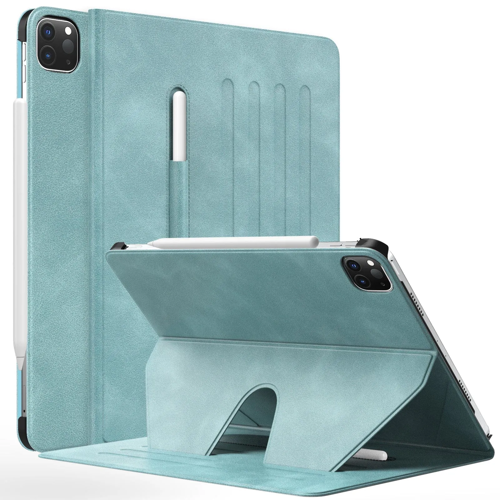 Travel Case Tablet Armor Guard Max Indy Series Leather-Folio Kickstand Case - iPad Pro 12.9" and iPad Air 13"