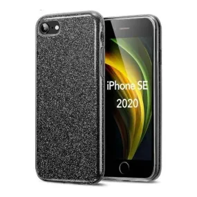 Durable Shell Smooth Feel Inspire Series Black Sparkle Case - iPhone 7, 8 and SE