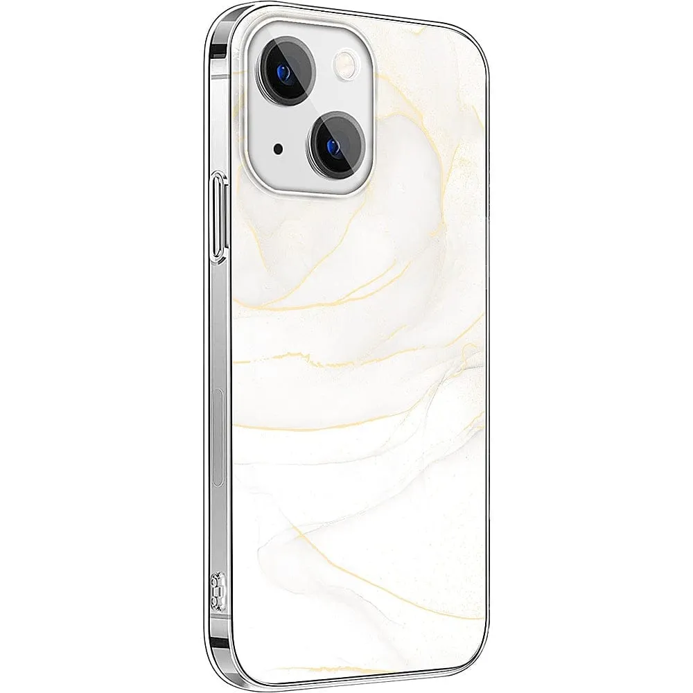 Inspire Series White Marble Case - iPhone 14 Plus - CP00333 Compact Frame Travel Companion