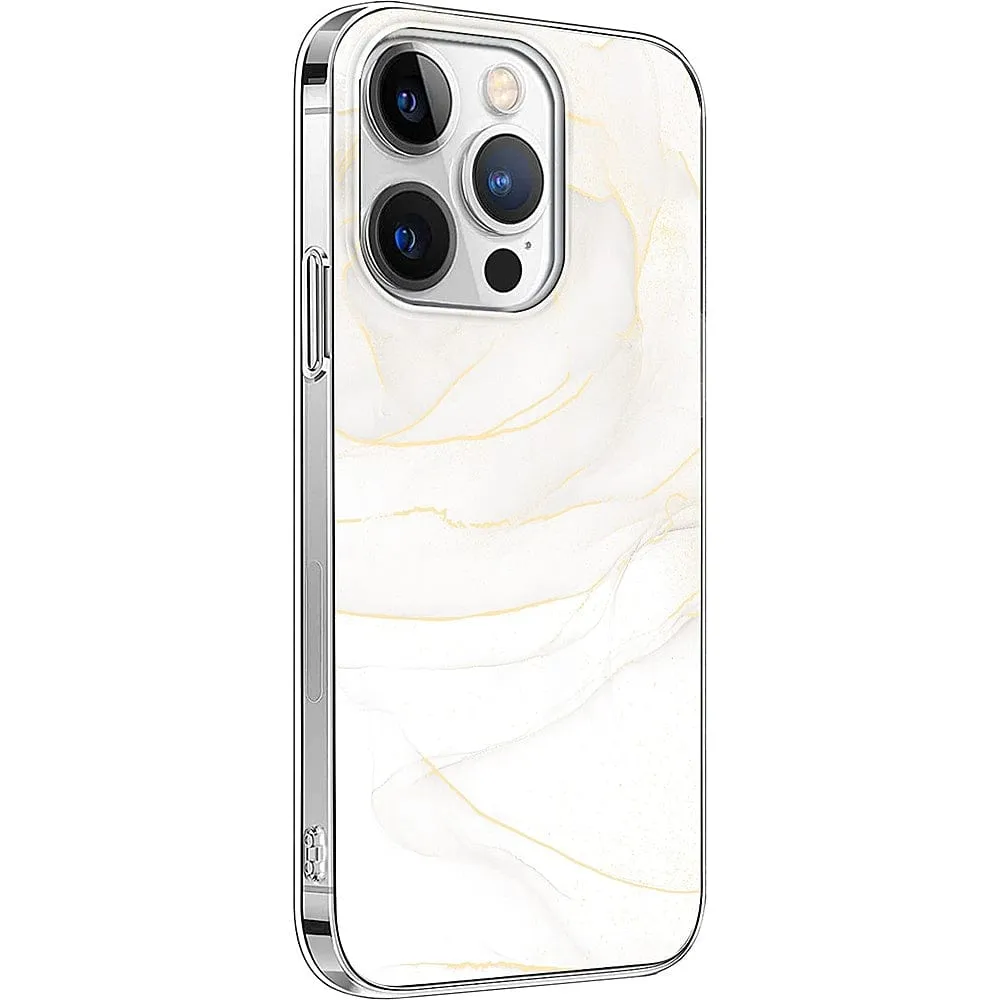 Inspire Series White Marble Case - iPhone 14 Pro Max - CP00367 Premium Surface Finish Colorful option