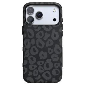 Minimal Shield Texture Strong Shell Into the Wild | Black Leopard Case