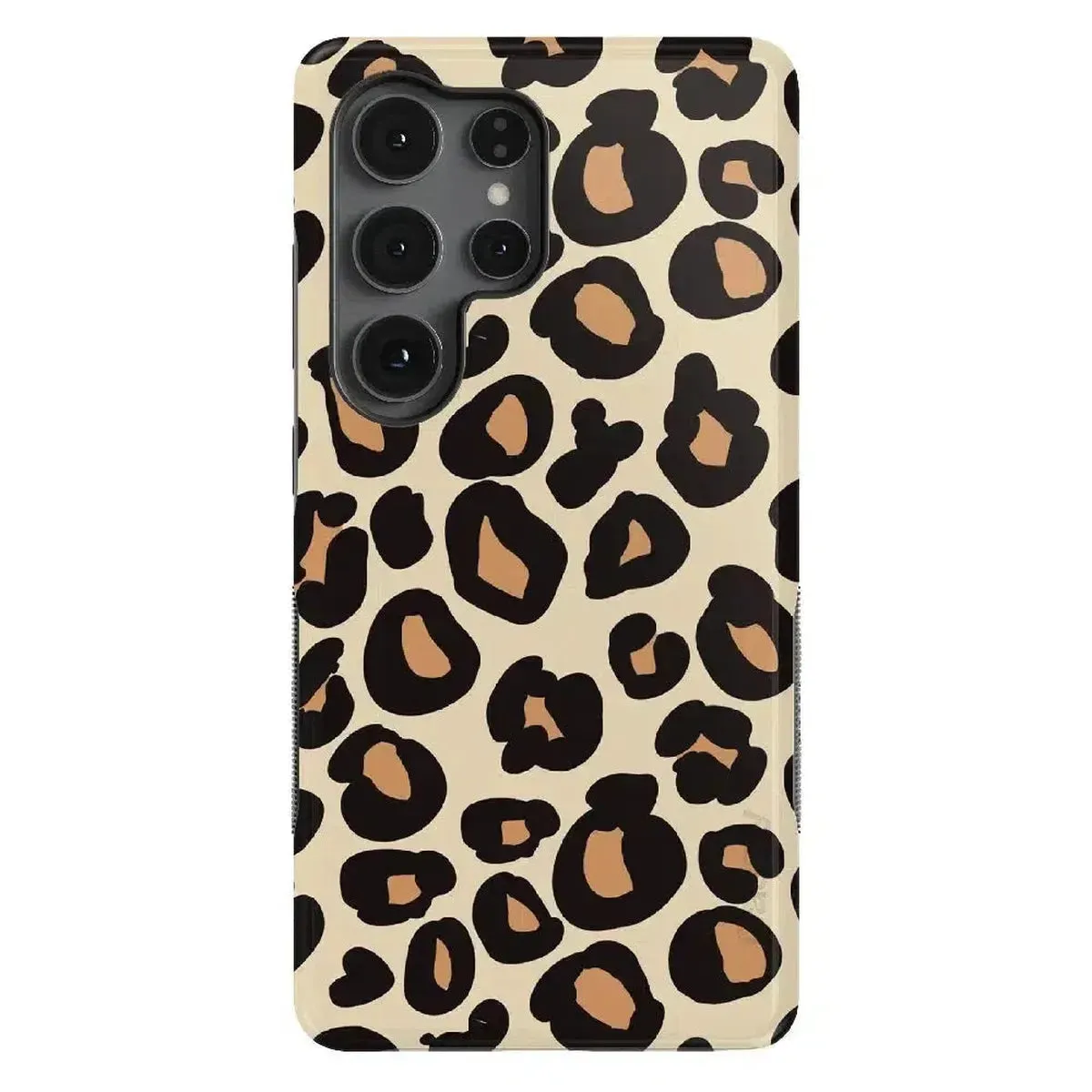 Polished Texture Smooth Look Into the Wild | Leopard Print Samsung Case