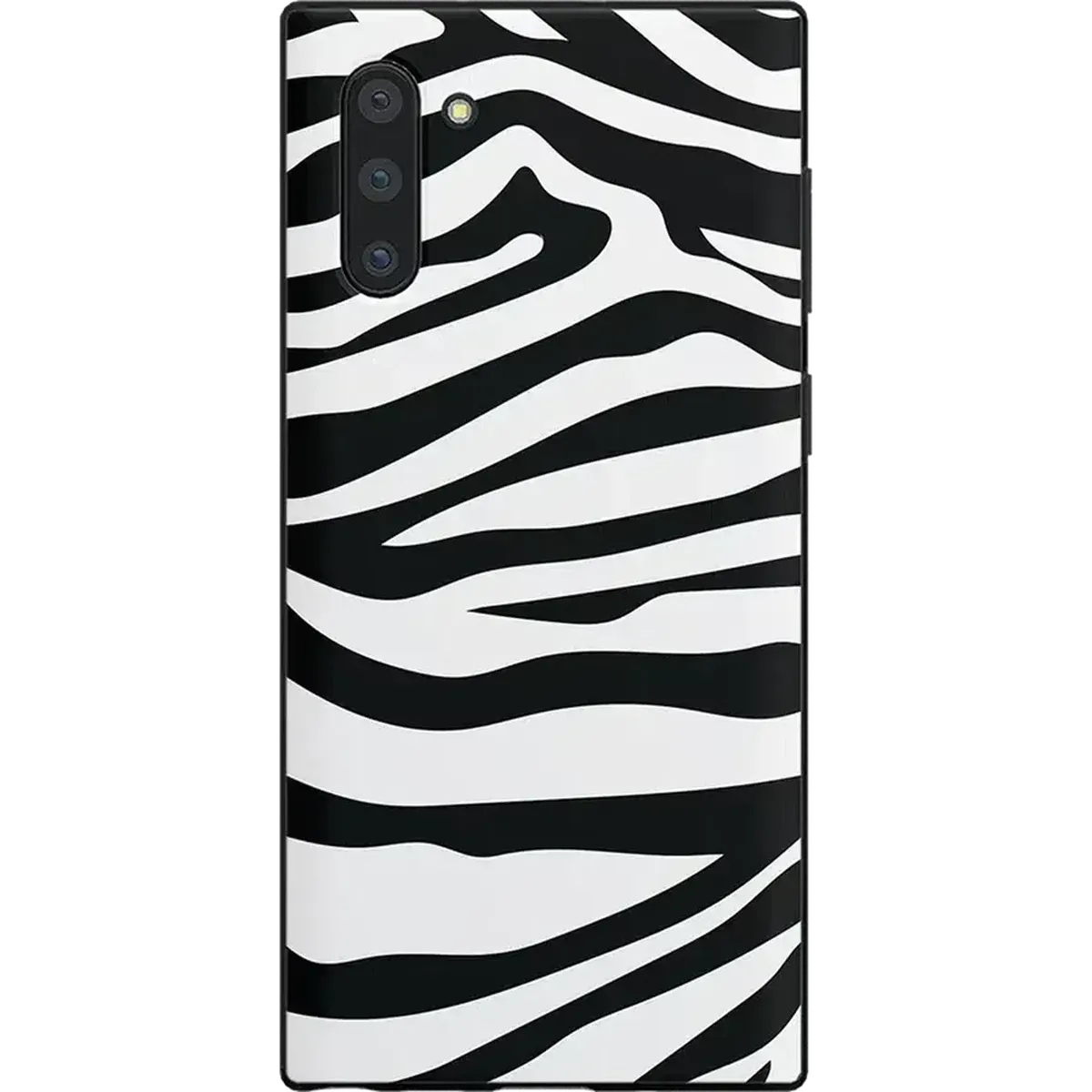 Clear Back Into the Wild | Zebra Print Samsung Case