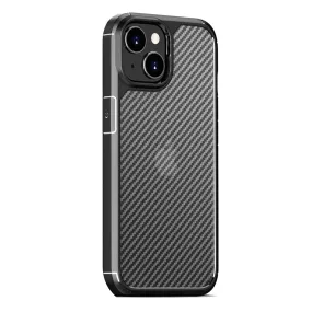 iPhone 15 Carbon-Fiber Case - Rugged Protection | Venture Series Glossy Look