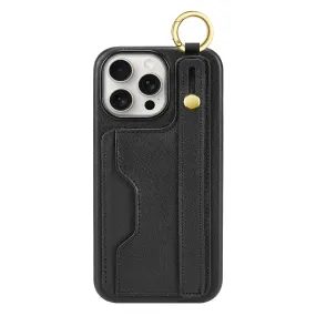 Portable Protection iPhone 15 Pro Max Leather Wallet FingerGrip Case with MagSafe | Indy Series