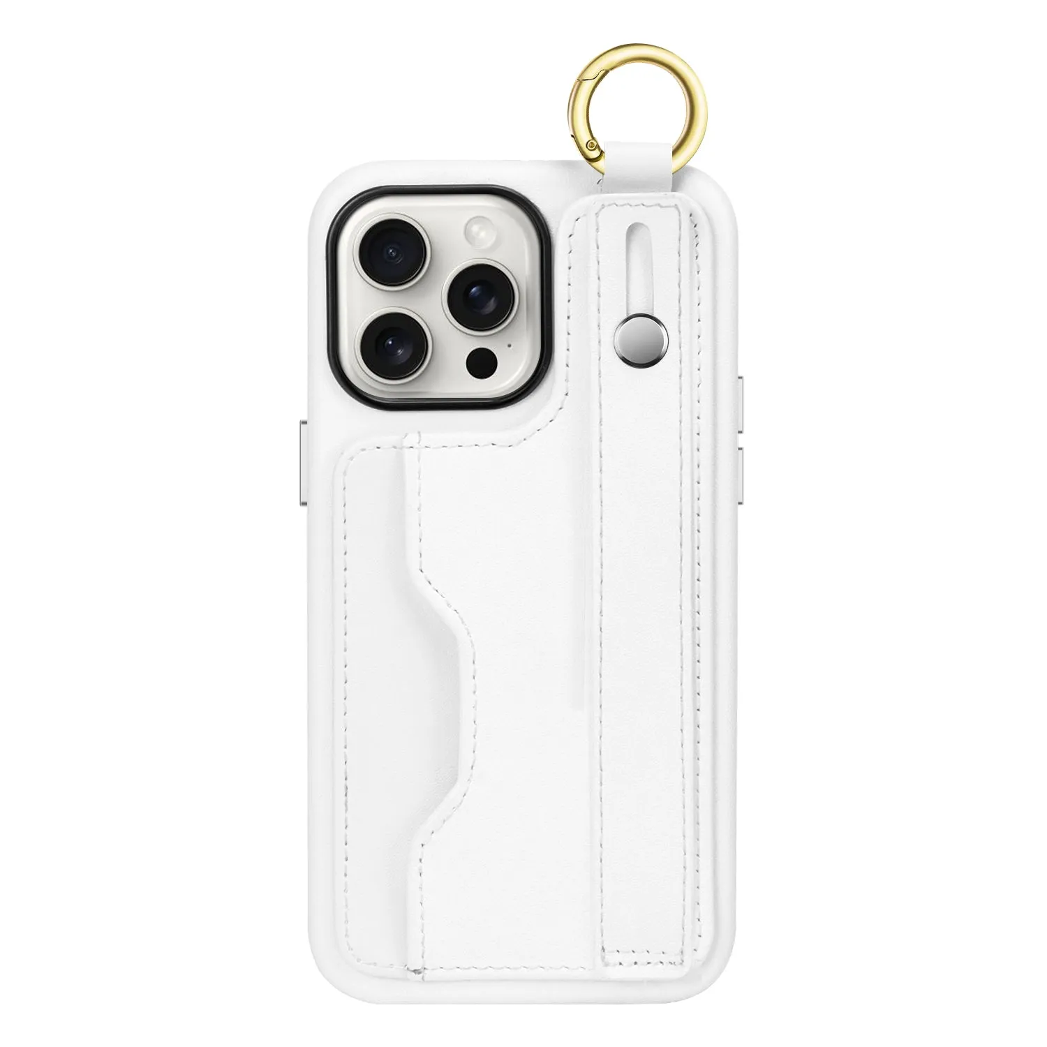 Shockproof Frame Fashionable Texture iPhone 15 Pro Max Leather Wallet FingerGrip Case with MagSafe | Indy Series