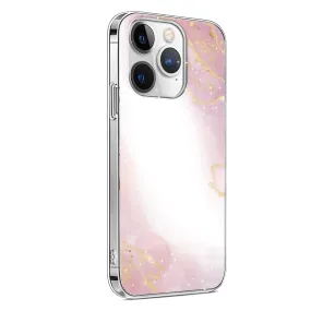 iPhone 15 Pro Max Pink Marble Case - Fashionable Look | Inspire Series Vivid Detail Comfort Accessory