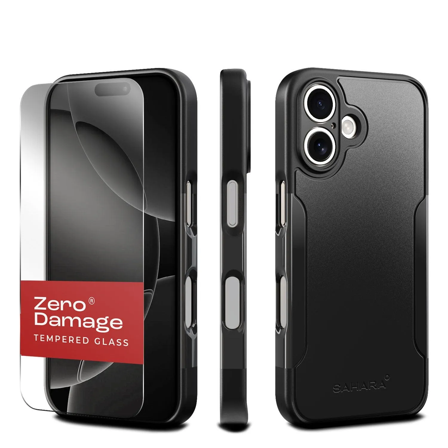 Refined Style iPhone 16 Rugged Case & Screen Protector Kit - MagSafe | Classic Series