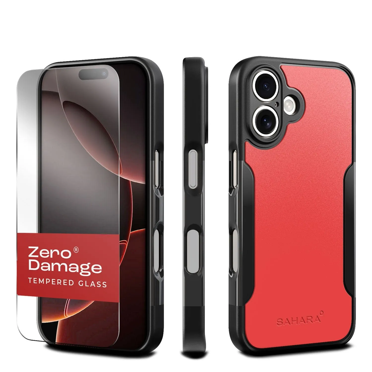 iPhone 16 Rugged Case & Screen Protector Kit - MagSafe | Classic Series Modern Detail Shock absorption